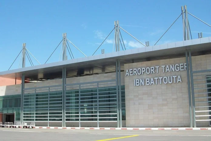 Vue de l’aéroport Tanger Ibn Battouta au Maroc