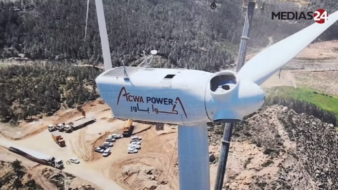 Parc éolien ACWA Power Khalladi près de Tanger