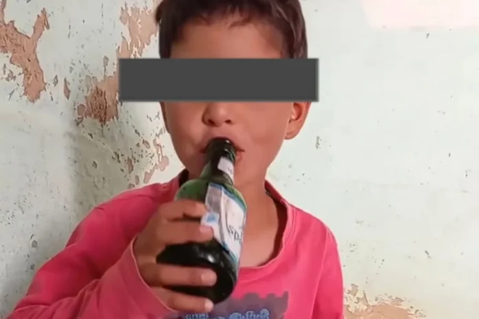 Benslimane enfant alcool