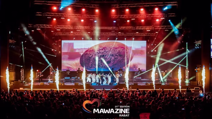 Vue d'une scène du festival Mawazine 2026 à Rabat