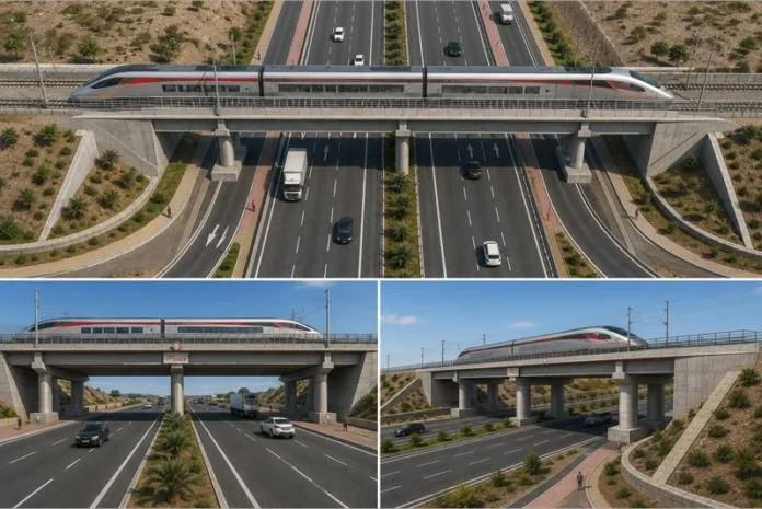 Aéroport Mohammed chantier ferroviaire