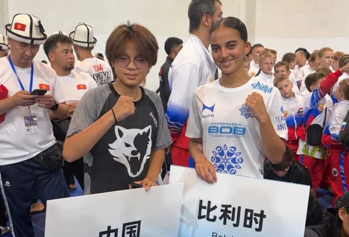 Amber Tsoudali kick boxing