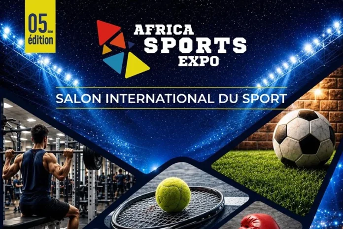 Vue d’ensemble d’un salon sportif à Casablanca évoquant Africa Sports Expo 2026