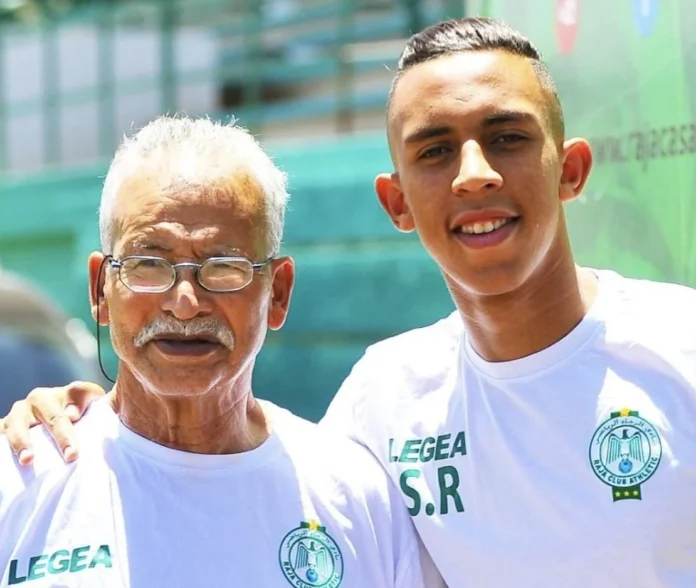 Soufiane Rahimi en sélection marocaine, en plein match