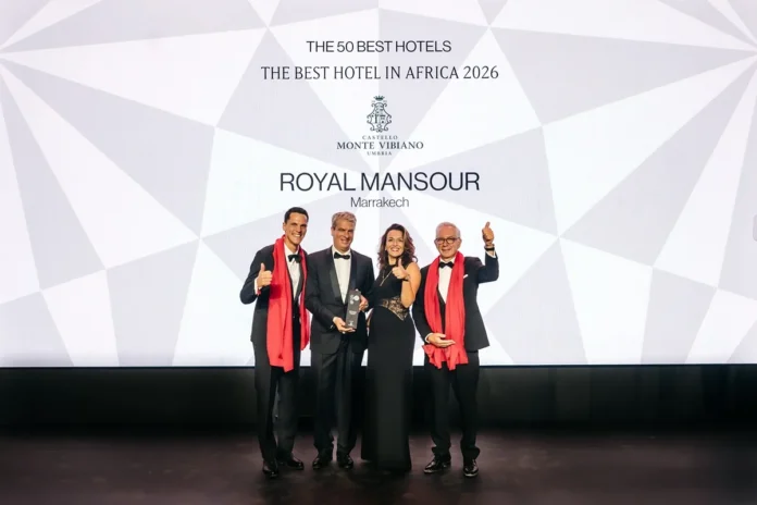 Vue du palace Royal Mansour Marrakech, élu Meilleur Hôtel d’Afrique 2026