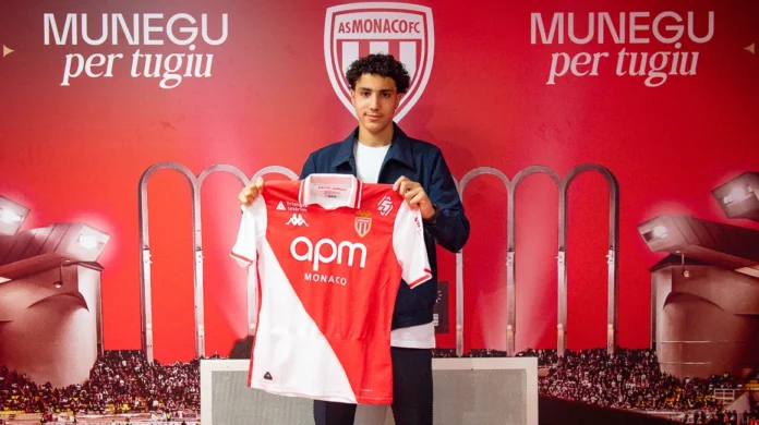 Le jeune milieu offensif marocain Safouane Ben Zahra sous les couleurs de l’AS Monaco