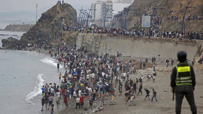 migrants à Ceuta